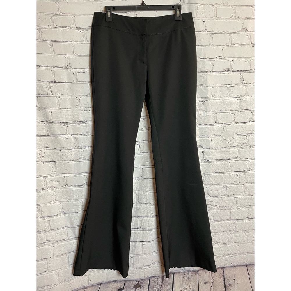 Laura Biagiotti Roma Black Bootcut Pants With Pleated Made in Italy Size 12